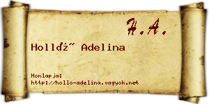 Holló Adelina névjegykártya
